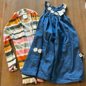 Girls cardigan and dress